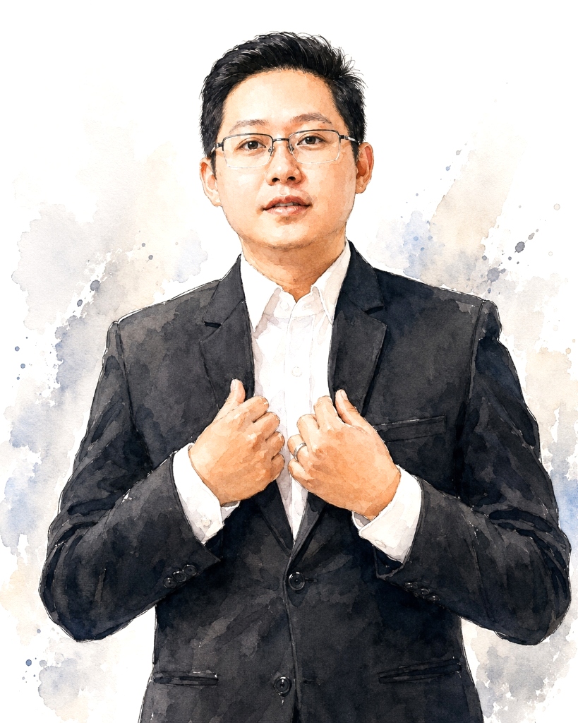 Nguyen Phong Pham - Watercolor Portrait